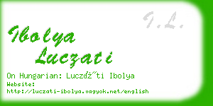 ibolya luczati business card